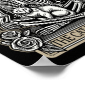 Tarot Card Emo Gothic - Okkultisieren Sie die Katz Poster (Ecke)