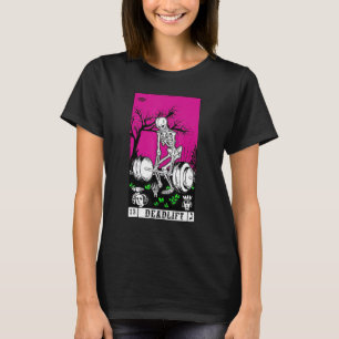 Tarot Card Funny Gym Deadlifts Workout Occult Lese T-Shirt