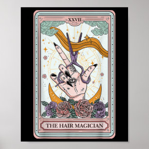 Tarot Card Gotisches Friseur Salon Ha Poster