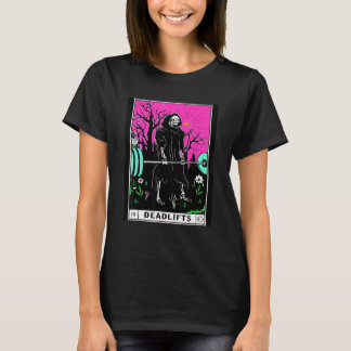 Tarot Card Gym Deadlifts Workout Occully Reading R T-Shirt