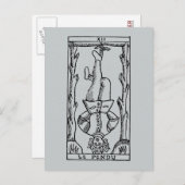 Tarot Card: Hanged Man Postkarte (Vorne/Hinten)