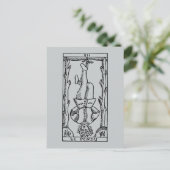 Tarot Card: Hanged Man Postkarte (Stehend Vorderseite)