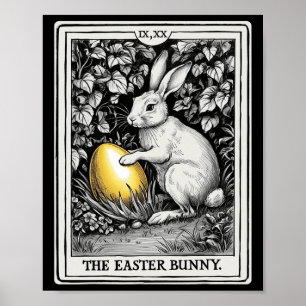 Tarot Card Happy Osterfest Sonniger Frühling Oster Poster