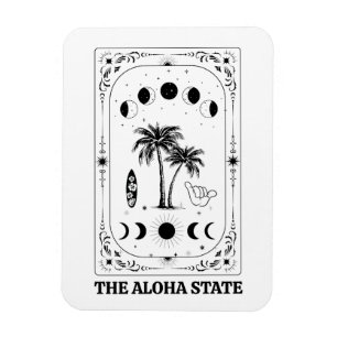 Tarot Card Hawaii Aloha Staat Celestial Souvenir Magnet