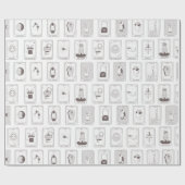 Tarot Card Hexchy Geschenkpapier Wrapping Papier (Flach)
