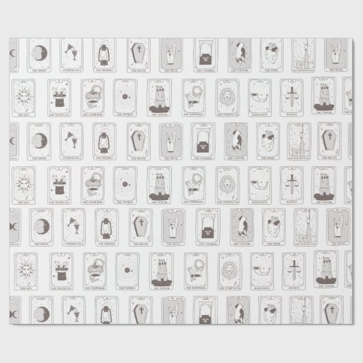 Tarot Card Hexchy Geschenkpapier Wrapping Papier (Flach)