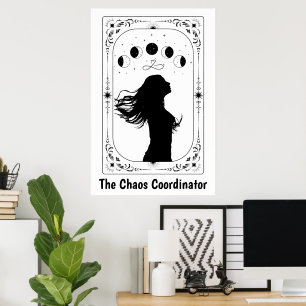 Tarot Card Himmelskunst Mystische Hexerei Astrolog Poster