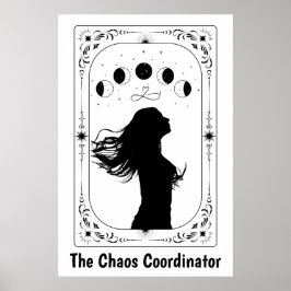 Tarot Card Himmelskunst Mystische Hexerei Astrolog Poster