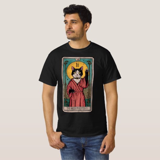 Tarot Card II - Die Hohepriester T-Shirt (Vorne ganz)