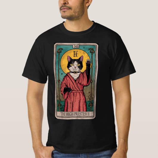 Tarot Card II - Die Hohepriester T-Shirt (Vorderseite)