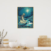 Tarot Card Illustration, Der Star Poster (Küche)