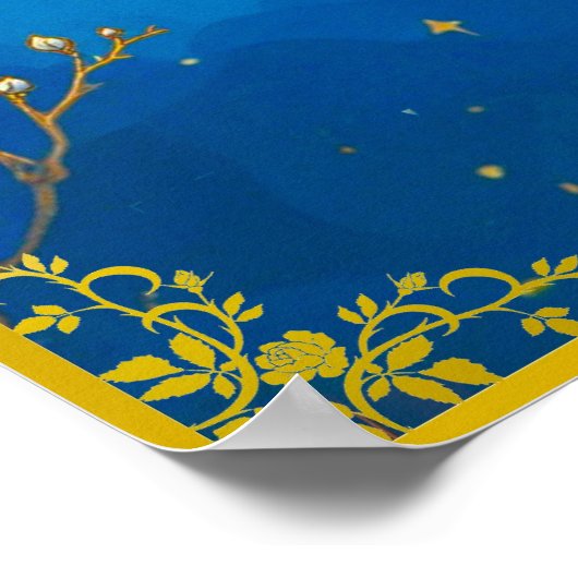 Tarot Card Illustration, Der Star Poster (Ecke)