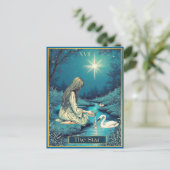 Tarot Card Illustration, Der Star Postkarte (Stehend Vorderseite)