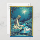 Tarot Card Illustration, Der Star Postkarte (Vorne/Hinten)