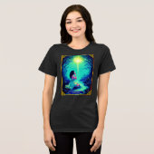 Tarot Card Illustration, Der Star Tri-Blend Shirt (Vorderseite voll)