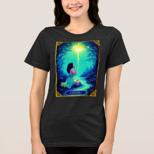 Tarot Card Illustration, Der Star Tri-Blend Shirt
