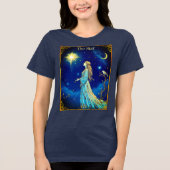Tarot Card Illustration, Der Star Tri-Blend Shirt (Vorderseite)