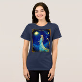 Tarot Card Illustration, Der Star Tri-Blend Shirt (Vorderseite voll)