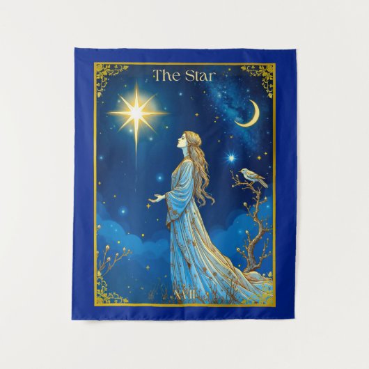Tarot Card Illustration, Der Star Wandteppich (Vorderseite)