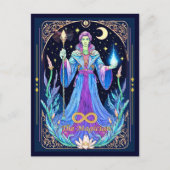 Tarot Card Illustration, Der Zauberer Postkarte (Vorderseite)