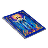 Tarot Card Illustration, Queen of Wands Notizblock (Rechte Seite)