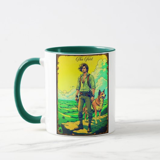 Tarot Card Illustration, The Fool Tasse (Links)