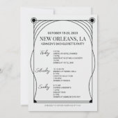 Tarot Card Junggeselinnen-Abschied - Strecke Einladung (Rückseite)