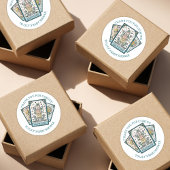 Tarot Card Kinderdusche Vielen Dank Runder Aufkleber