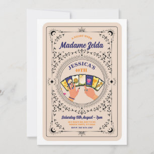 Tarot Card Lesevergnügen Geburtstagsparty Einladun Einladung