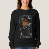 Tarot Card Monarch Butterfly Blume Monument Sweatshirt (Vorderseite)