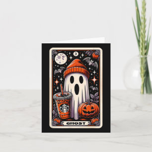 Tarot Card Niedlich Ghost Spooky Saison Kürbislate Karte
