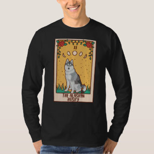 Tarot Card Occult Magic Occultism Dog Alaskan Hus T-Shirt