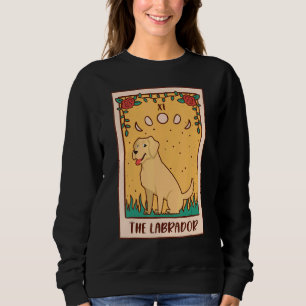 Tarot Card Occult Magic Occultism Dog Labrador Re Sweatshirt