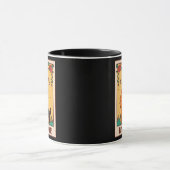 Tarot Card Occult Magic Occultism Dog Yorkie Tasse (Zentrum)