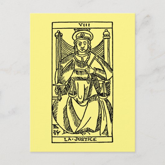 Tarot Card Postkarte (Vorderseite)