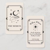 Tarot Card Psychische Medium Celestie Visitenkarte (Vorne/Hinten)
