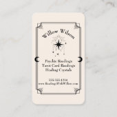 Tarot Card Psychische Medium Celestie Visitenkarte (Rückseite)