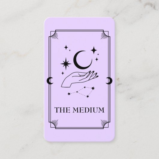 Tarot Card Psychische Medium Celestie Visitenkarte (Vorderseite)