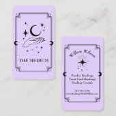 Tarot Card Psychische Medium Celestie Visitenkarte (Vorne/Hinten)
