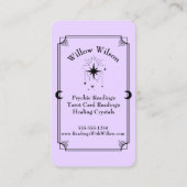 Tarot Card Psychische Medium Celestie Visitenkarte (Rückseite)