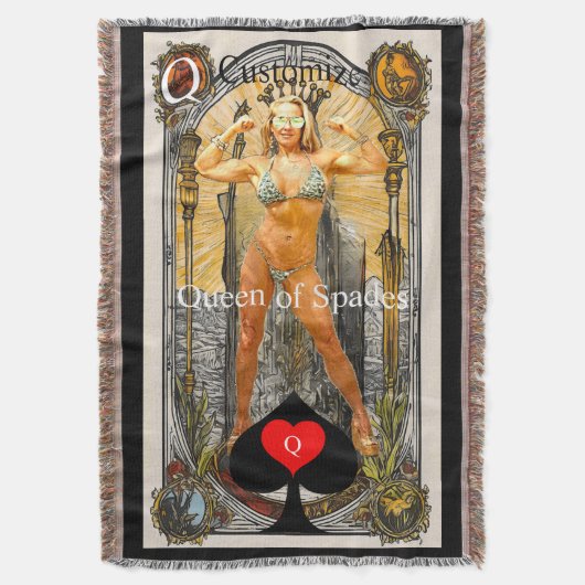 Tarot Card Queen of Spades Thunder_Cove Decke (Vorderseite Vertikal)