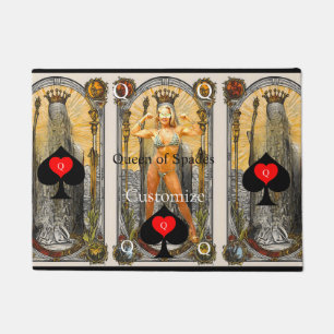 Tarot Card Queen of Spades Thunder_Cove Fußmatte