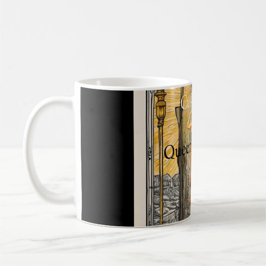 Tarot Card Queen of Spades Thunder_Cove Kaffeetasse (Links)