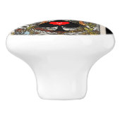 Tarot Card Queen of Spades Thunder_Cove Keramikknauf (Seitenansicht)