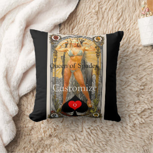 Tarot Card Queen of Spades Thunder_Cove Kissen