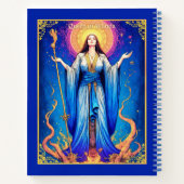 Tarot Card, Queen of Wands Journal Notizblock (Rückseite)