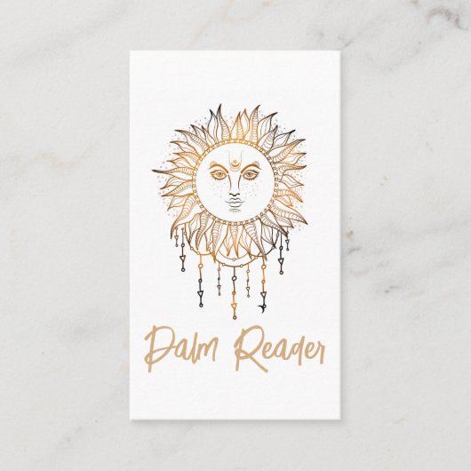 Tarot Card Reader Psychische Palme Lesen Visitenkarte (Vorderseite)