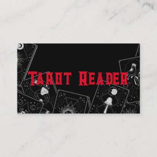 Tarot Card Reader Psychische Palme Lesen Visitenkarte (Vorderseite)