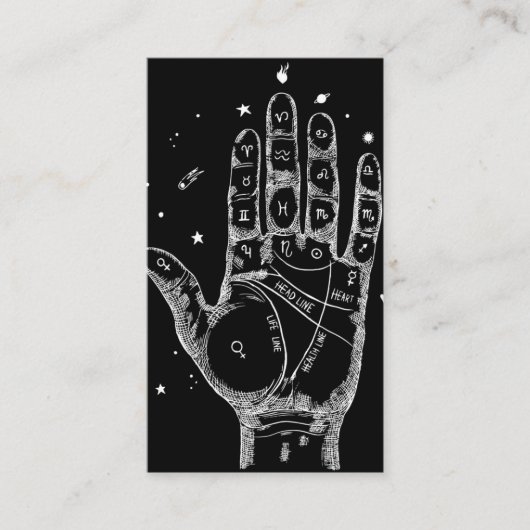 Tarot Card Reader Psychische Palme Lesen Visitenkarte (Vorderseite)