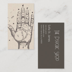 Tarot Card Reader Psychische Palme Lesen Visitenkarte